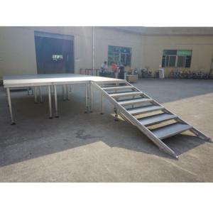 Aluminum Collapsible <b>Lighting</b> Stage for Church Events-Portable Outdoor Use Non-Slip Surface No Electricity Needed - Product Image 6