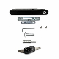 Serrure de fenêtre coulissante en alliage de zinc, style australien, à poussoir, avec clé, sécurité renforcée, installation facile, durable, conception personnalisée, vente en gros