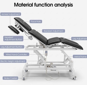 Cama de Masaje para Terapia de Ultrasonido, Eléctrica, para Hospitales, Deportes, Fisioterapia y Exámenes Médicos - Product Image 6