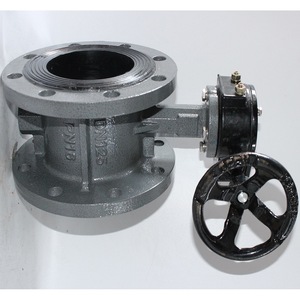 Vanne papillon Longyao Shuangyong DN125 PN16, corps en acier moulé, joint EPDM, type à bride, pour le contrôle de l'eau - Product Image 1