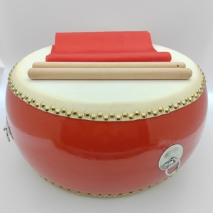 กลองหนังแกะไม่แตกเครื่องเคาะกลองไม้กลองจังหวะพร้อมสายรัดไม้ตีกลอง - Product Image 2