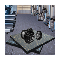 Rutschfeste Sportgeräte-Gummimatte EPDM-Gummi Fitnessboden-Fliesen für Turnhallen