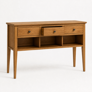Vietnam Modern <b>Console</b> <b>Table</b> with Drawers <b>Storage</b> for Entryway and Wooden Long Sofa <b>Table</b> with Shelves <b>Storage</b> for Living Room - Product Image 1