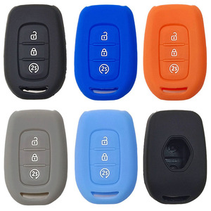 Housse de clé en silicone pour Clio Twingo <span class=keywords><strong>Master</strong></span> Kangoo Scenic Dacia, protection de clé à distance pour <span class=keywords><strong>Renault</strong></span> - Product Image 3