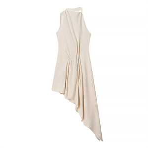 GX2129 Nouvelle Collection Été 2026 – Robe Longue Sexy Irrégulière Sans Manches avec Découpes pour Soirées et Clubs – Vêtements Femme Fournisseur - Product Image 2