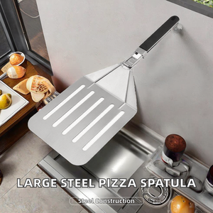 <span class=keywords><strong>Pelle</strong></span> à pizza en acier inoxydable perforé extra large de qualité supérieure, <span class=keywords><strong>pelle</strong></span> à pizza robuste <span class=keywords><strong>pour</strong></span> les grands fours à <span class=keywords><strong>bois</strong></span> - Product Image 2