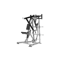 Máquina de remo lateral ISO de baja resistencia, construcción de acero, características de seguridad, ajustable, duradera, para entrenamiento de fuerza de espalda en gimnasio interior