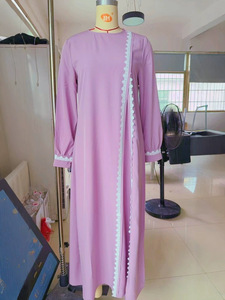 Nouvelle Robe Longue Décontractée et Confortable à Manches Longues en Dentelle Couleur Unie, Tendance et Élégante 2026 - Product Image 6