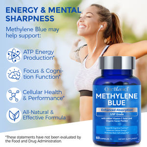 OneBtanicl Label pribadi Vegan, suplemen makanan meningkatkan penyerapan metilen biru kapsul untuk dukungan energi kesehatan seluler - Product Image 3