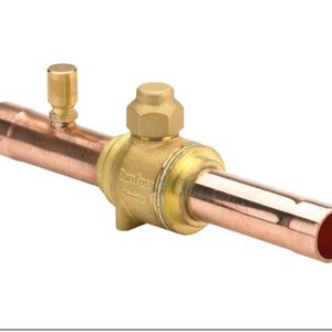 Vanne à boisseau sphérique d'arrêt Danfoss GBC10s 009L7051 droite avec port d'accès 3/8 po ODF pour réfrigérant - Product Image 3