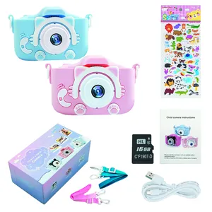 어린이 카메라 디지털 어린이 카메라 HD 1080P 비디오 카메라 장난감 미니 캠 컬러 디스플레이 어린이 생일 선물 어린이 장난감