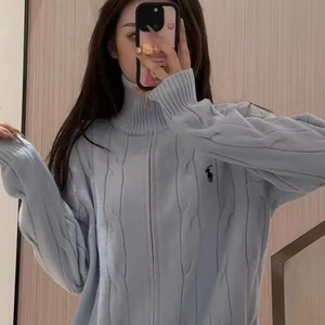 <span class=keywords><strong>Cardigan</strong></span> Corto in Maglia con Cerniera <span class=keywords><strong>Giacca</strong></span> Versatile Casual da <span class=keywords><strong>Donna</strong></span> con Collo Alto - Product Image 2