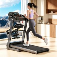 Tapis roulant électrique pliable, moteur BLDC 2HP, écran LCD, fréquence cardiaque sans fil, 12 programmes prédéfinis, inclinaison manuelle, exercice à domicile