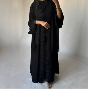 Moda Mediorientale Abito in Pizzo per Donne Musulmane Abaya Femminile - Product Image 6