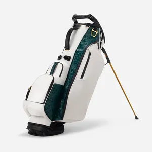 PRIMUS ถุงกอล์ฟแบบกำหนดเอง,ถุงกอล์ฟสีขาวสีเขียวกันน้ำน้ำหนักเบา