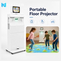 Portable Mobile bricolage interactif sol Rising projecteur moteur écran Projection système de jeu support mobile projecteur de sol Saio