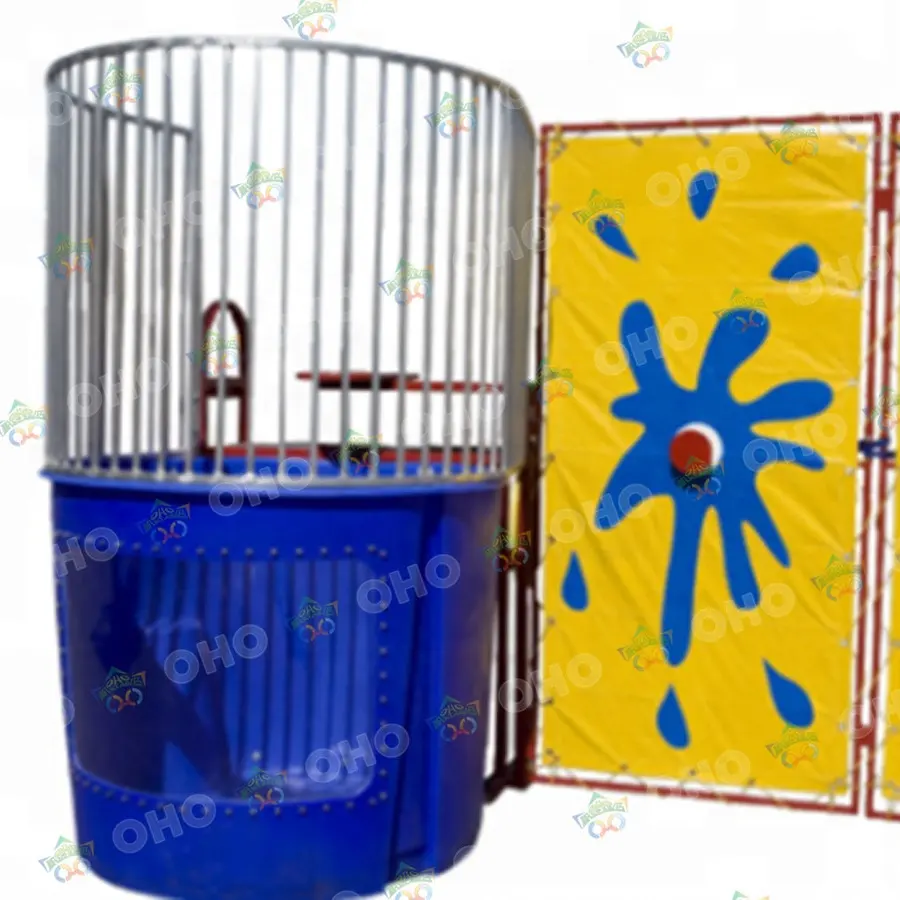 Opblaasbare dunk tank water park games outdoor water sport met PVC tas voor verkoop