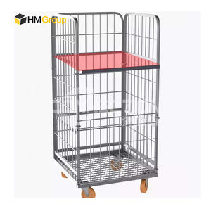 قفص تخزين قابل للطي مخصص رباعي الجوانب، متين ومُلحَّم، مصنوع من الحديد المجلفن لتخزين الغسيل - Product Image 3