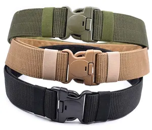 Three Colour Choice Fake Nylon Polypropylene Duty Polyester Tactical Belt With Hook and Loop