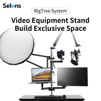 Selens RigTree Brazo de Extensión Triangular para Director Easy Station Cart Workstation, Marco de Soporte, Accesorios, 1, 2, 2, 2