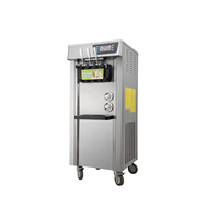 Machine à glace verticale électrique professionnelle en gros, automatique, 3 saveurs, pour usage domestique, snack-bars et chariots de vente ambulante