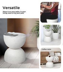 <span class=keywords><strong>Table</strong></span> d'appoint ronde, petite <span class=keywords><strong>table</strong></span> d'appoint en sablier, tables basses vintage en <span class=keywords><strong>terrazzo</strong></span>, <span class=keywords><strong>table</strong></span> <span class=keywords><strong>de</strong></span> <span class=keywords><strong>chevet</strong></span> pour le salon - Product Image 6