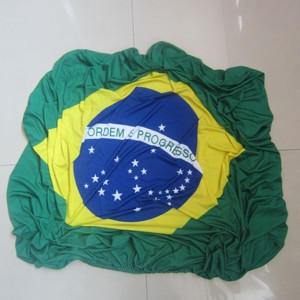 Venta al por mayor personalizada 100% poliéster Brasil Bandera Nacional del coche - Product Image 5