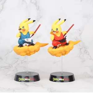 Wholesale Cosplay pokemoned Pikachu cos Sun Wukong Doll Action Character Cartoon Anime Gift for kids