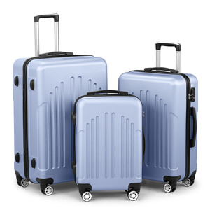 DB 4-Wheeled Hardside Luggage <b>Set</b> of 3 ABS+PC Lightweight Trolley <b>Travel</b> Case with TSA Lock and Polyester Lining - Product Image 1