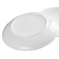 Assiette à fruits classique en porcelaine de 8 pouces, écologique, jetable, blanc pur, plat à riz, cadeau d'affaires