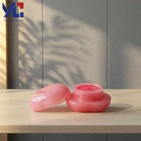 Pot vide ovale en plastique ABS de 3,5 g en forme de galet avec logo personnalisé Yuecai pour masque à lèvres, emballage cosmétique, conteneur de baume à lèvres