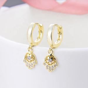 Colección <span class=keywords><strong>POLIVA</strong></span> 2025, Pendientes de Aro de Plata de Ley 925 con Baño de Oro Vintage, Estilo Moderno para Bodas y Fiestas de Mujeres - Product Image 3