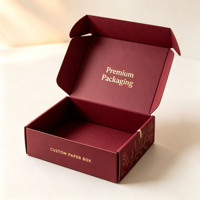 Boîte en carton personnalisée imprimée, boîte d'emballage en carton ondulé, boîte cadeau pliable pour l'emballage des produits