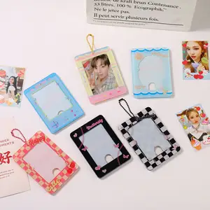 New Custom design PC Acrylic photoCard holder kpop photocard card holder Stars photo collect card holders