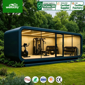 WELLUCKY Maison <span class=keywords><strong>de</strong></span> Glamping <span class=keywords><strong>de</strong></span> Luxe, Cabane Apple, <span class=keywords><strong>Villa</strong></span> Préfabriquée pour le Développement <span class=keywords><strong>de</strong></span> Complexes Hôteliers et une Vie Extérieure Haut <span class=keywords><strong>de</strong></span> Gamme - Product Image 1