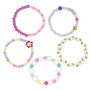 लड़कियों के रंगीन प्लास्टिक बीडिंग उपहार, यूनिकॉर्न केस के साथ बच्चों को उपहार गहने किट बनाने वाले कंगन बनाने वाले खिलौने सेट - Product Image 6