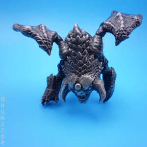 Figurine de monstre en métal, nickel antique, décoration de bureau, modèle personnalisé en acier inoxydable, sculpture animale, cadeau d'affaires - Product Image 2