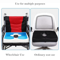 Bravo Gel Coussin de siège de fauteuil roulant pour escarres Soulager la douleur sciatique Coussin de chaise avec housse antidérapante