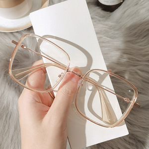 <span class=keywords><strong>Gafas</strong></span> de <span class=keywords><strong>Montura</strong></span> Grande para Mujer, Lentes Transparentes, <span class=keywords><strong>Gafas</strong></span> Extra Grandes, <span class=keywords><strong>Montura</strong></span> Cuadrada Estereoscópica de Moda - Product Image 6