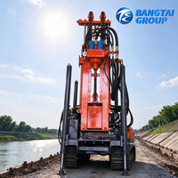 Foreuse hydraulique sur chenilles pour puits d'eau, alimentée au diesel, pour le forage de puits et le développement des eaux souterraines