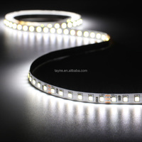 Bande LED SMD 2835 CCT 2-en-1 24V 8mm 120 LED/m, éclairage en bande LED à température de couleur 2700K-6500K, double blanc