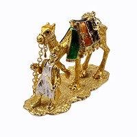 Boîte à bijoux QIFU 2026 en métal émaillé exquis, motif chameau, décoration spéciale pour la maison, idéale pour les anniversaires et les fêtes, comme cadeau