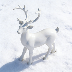 Scultura dei cervi della scultura <span class=keywords><strong>animale</strong></span> della resina della decorazione di lusso del grande giardino all'aperto su misura cervi - Product Image 1