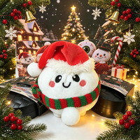 Nouvelles boules sensorielles en peluche de Noël et d'Halloween, jouets anti-stress miniatures, jouets sensoriels à presser pour soulager l'anxiété, cadeau de vacances