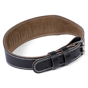 Ceinture de musculation en cuir PU pour hommes et femmes, sangle de fitness robuste pour haltères, soutien du dos - Product Image 3