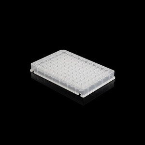 จานไมโครเพลท Yongyue Medical Deep Well ขนาด 0.5 มล. 96 หลุมสี่เหลี่ยม ฐานทรงกรวย ฆ่าเชื้อได้ สำหรับห้องปฏิบัติการ - Product Image 1