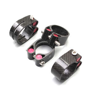 Alta calidad 27,2 30,8 31,6mm fibra de carbono ultraligero bicicleta de carretera MTB bicicleta de montaña <span class=keywords><strong>tija</strong></span> de sillín <span class=keywords><strong>Abrazadera</strong></span> para piezas de bicicleta - Product Image 5