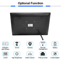 Fábrica OEM 15 15,6 pulgadas Software CMS WIFI Señalización digital Montaje en pared Pantalla táctil Android Pantalla LCD