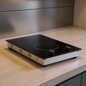 Table de cuisson en céramique Vevor à 2 brûleurs, 20,1 x 11,6 pouces, cuisinière électrique encastrable pour cuisine - Product Image 2