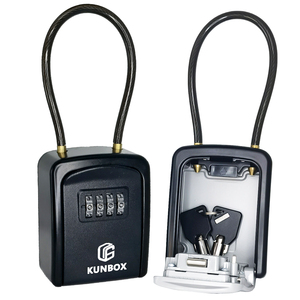 Black Steel Cable Shackle Xách Tay Mini Khó<span class=keywords><strong>a</strong></span> Chì<span class=keywords><strong>a</strong></span> Khó<span class=keywords><strong>a</strong></span> Nhỏ Hộp Ẩn Một Khó<span class=keywords><strong>a</strong></span> Sigma An Toàn Lockbox Hợp Kim Nhôm <span class=keywords><strong>Locker</strong></span> - Product Image 1